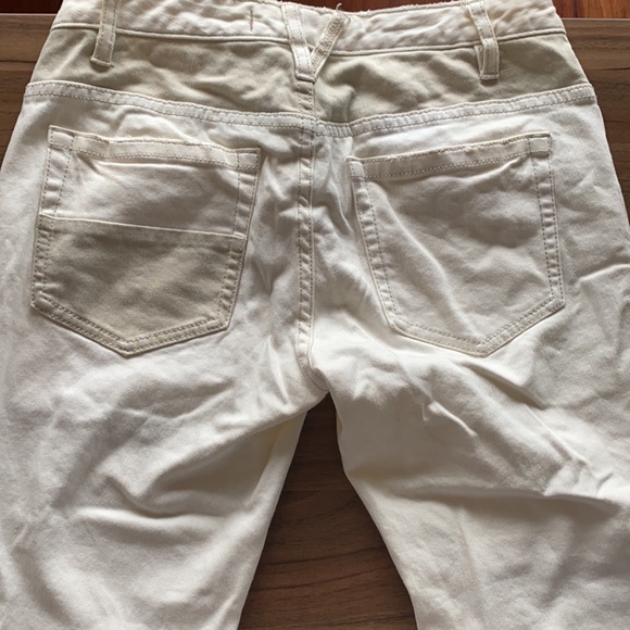 Free People white Jax Patched Skinny Jeans - Picture 4 of 4